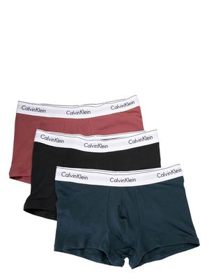 Calvin Klein Underwear three-pack logo-waistband boxers - Red