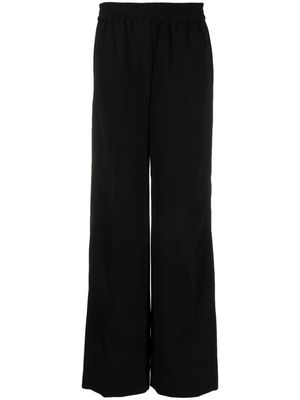 Calvin Klein wide-leg twill-weave trousers - Black
