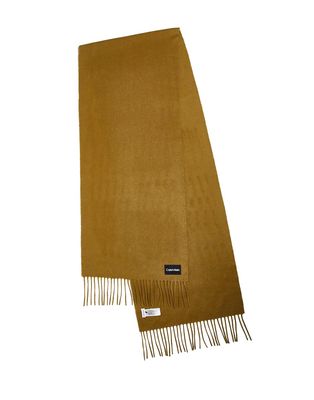 Calvin Klein wool scarf in tan-Brown