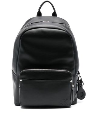 Calvin Klein zipped faux-leather backpack - Black