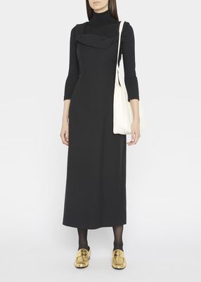 Camari Cowl-Neck Wool Dress