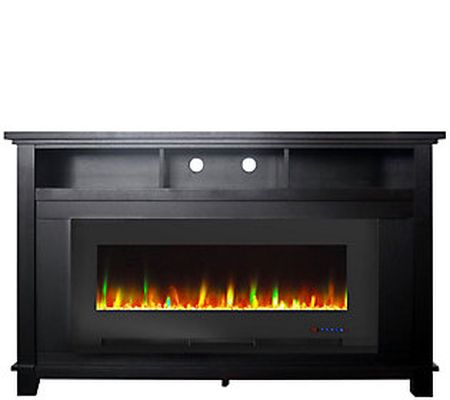 Cambridge San Jose Fireplace TV Stand w/ Crysta l Display