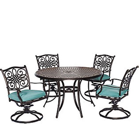 Cambridge Seasons 5-Piece Dining Set with Four wivel Rockers