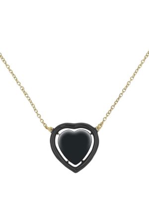 Cameo & Beyond heart enamel-pendant necklace - Gold