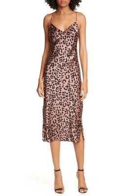 CAMI NYC The Raven Silk Slipdress in Graphic Leopard