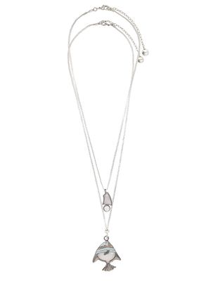 Camila Klein Peixe 2 necklaces set - Silver
