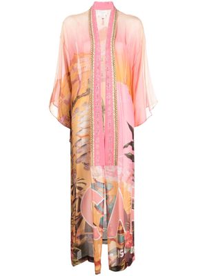 Camilla Capri Me-print silk chiffon kimono - Multicolour