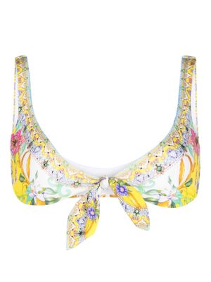 Camilla Caterina Spritz bikini top - Yellow