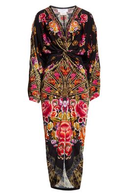 Camilla Dance with Duende Floral Print Long Sleeve Maxi Dress