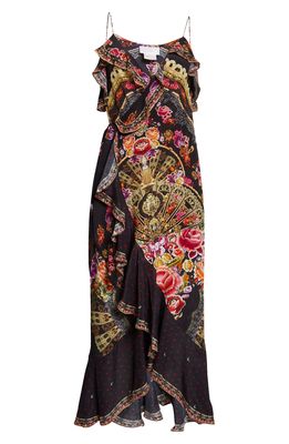 Camilla Dance with Duende Floral Print Silk Wrap Dress