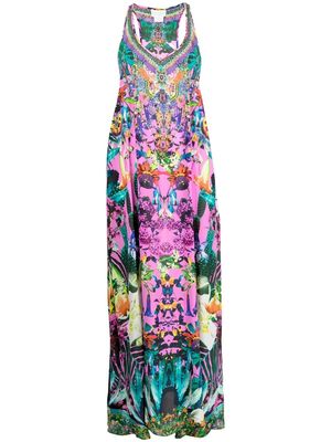 Camilla floral-print silk maxi dress - Multicolour