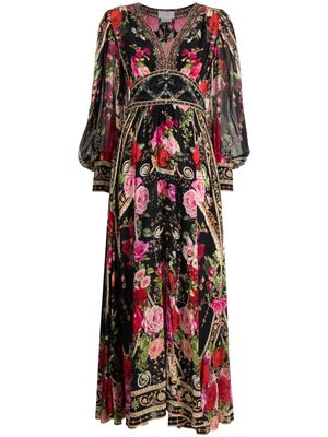 Camilla floral silk maxi dress - Multicolour