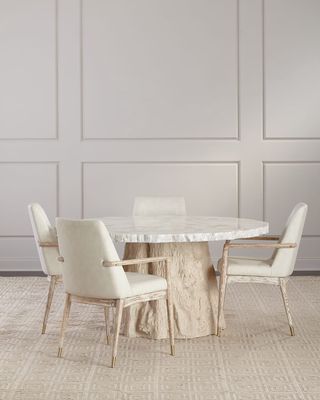 Camilla Fossilized Clam Dining Table