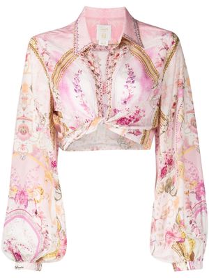 Camilla Fresco Fairytale-print silk shirt - Multicolour