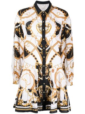 Camilla graphic-print linen dress - Multicolour