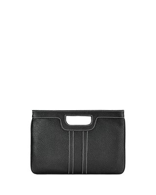 Camilla Leather Top Handle Clutch