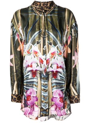 Camilla oversize silk shirt - Multicolour
