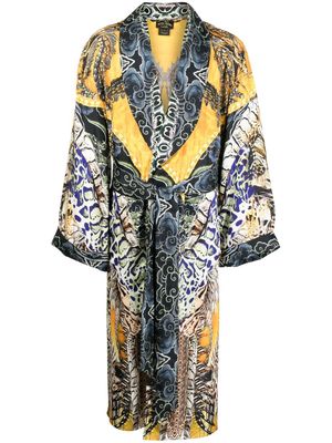 Camilla reptile-print robe - Multicolour