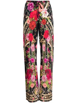 Camilla Reservation For Love silk trousers - Multicolour