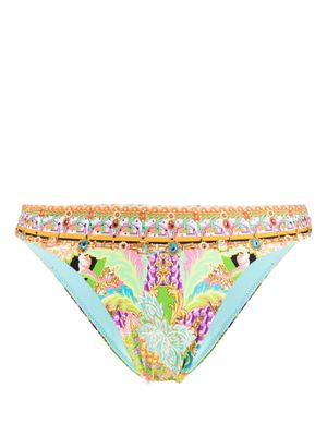 Camilla Sundowners In Sicily high-leg bikini bottoms - Multicolour