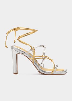 Camille High-Heel Knotted Sandals