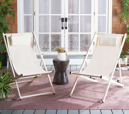 Camlin Outdoor Sling Chairs, Set of 2 by Safavi h