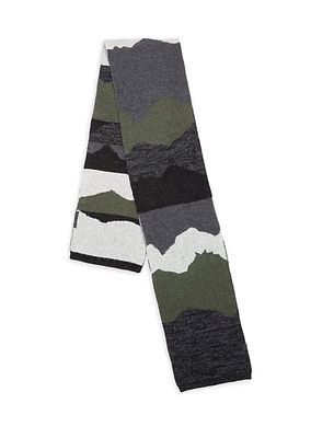 Camouflage Wool & Nylon Scarf