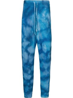 CAMP HIGH knitted tie-dye trousers - Blue