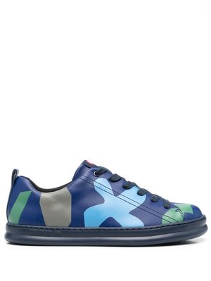 Camper abstract-pattern leather sneakers - Blue