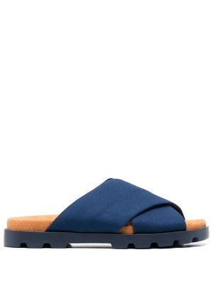 Camper Brutus cross-strap sandals - Blue