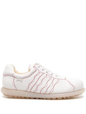 Camper decorative-stitching lace-up sneakers - White