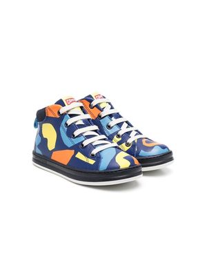 Camper Kids all-over graphic-print sneakers - Blue