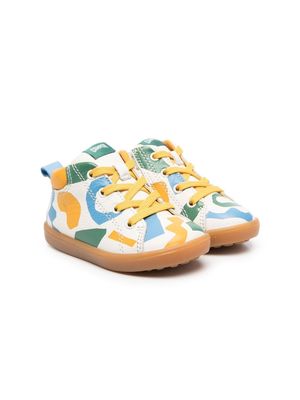 Camper Kids all-over graphic-print sneakers - White