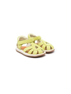 Camper Kids Bicho cage leather sandals - Yellow