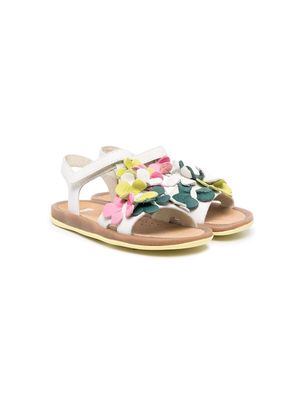 Camper Kids Bicho floral-applique detail sandals - White