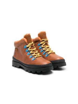 Camper Kids Brutus leather lace-up boots - Brown