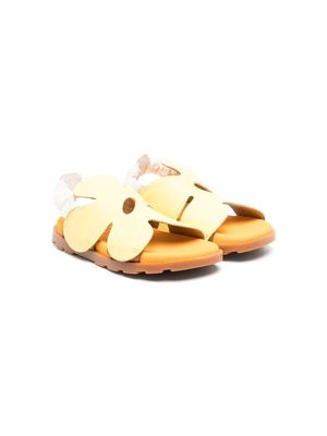 Camper Kids floral-motif open-toe sandals - Yellow