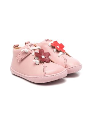 Camper Kids flower-applique low-top sneakers - Pink