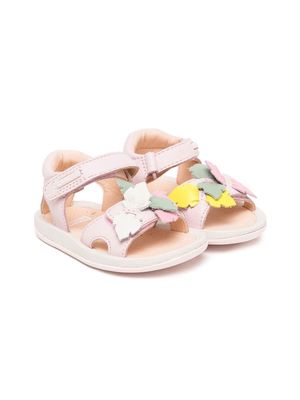Camper Kids leaf-design open-toe sandals - Pink