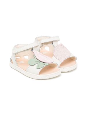 Camper Kids open-toe leather sandals - White