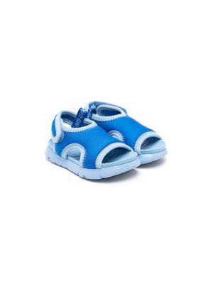 Camper Kids Oruga contrast-trim touch-strap sandals - Blue