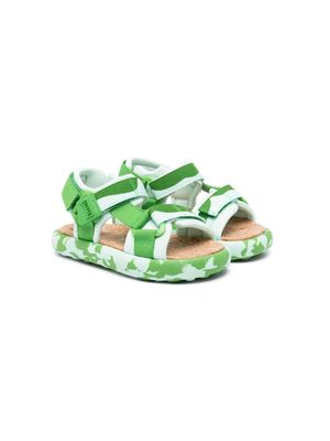 Camper Kids Pelotas Flota camouflage-print sandals - Green