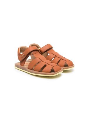 Camper Kids side touch-strap fastening sandals - Brown