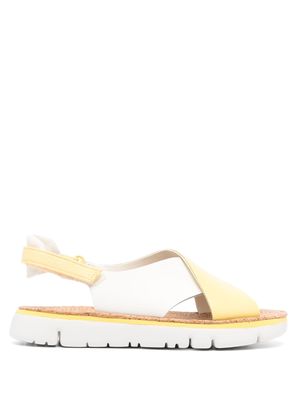 Camper Oruga crossover-strap sandals - Yellow