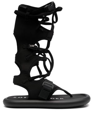 Camper Ottolinger tie-fastening strap sandals - Black