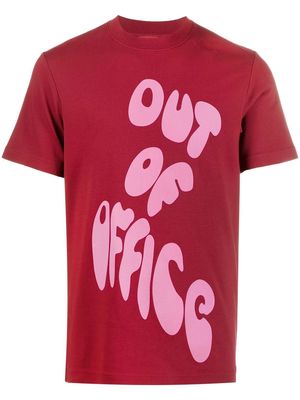 Camper 'Out Of Office' organic cotton T-shirt - Red
