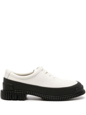 Camper Pix ribbed-detailing leather-sole loafers - White