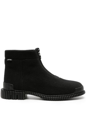 Camper Pix ribbed-texture ankle-lenght boots - Black