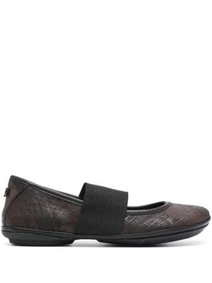 Camper Right leather ballerina shoes - Brown