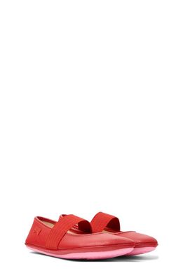 Camper Sella Mary Jane Flat in Bright Red